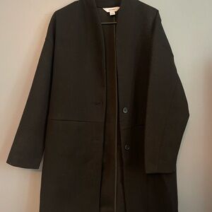 Old Navy Black Pea Coat Modern Silhouette